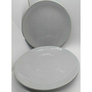 Crate And Barrel Salad Plates Aaron Probyn- Speckled Stoneware- Set of 4